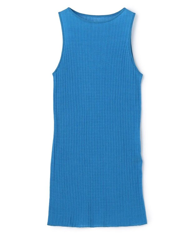 uncrave ランダムリブシアーニット タンクトップ ロイヤルブルー