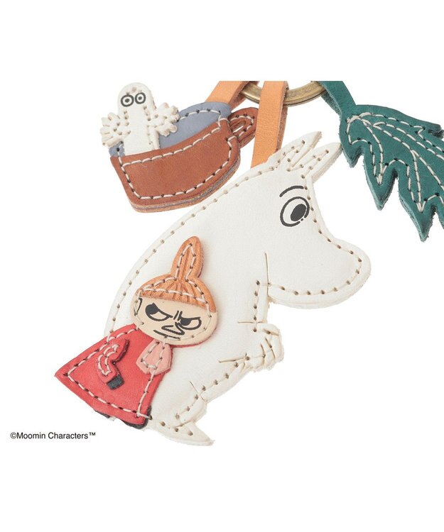 genten MOOMIN collection ワクワクチャーム「ムーミン＆リトルミイ」 アイボリー