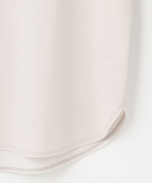 J.PRESS LADIES ベーシックジャージー ロングTシャツ カットソー ライトグレー系