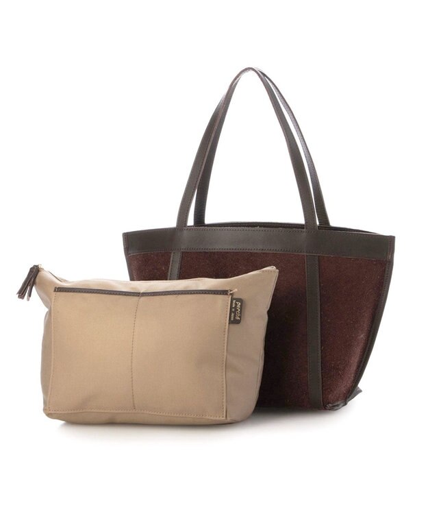 UNBILLION ペルケ perche / 撥水リバーシブルトートS ブラウン