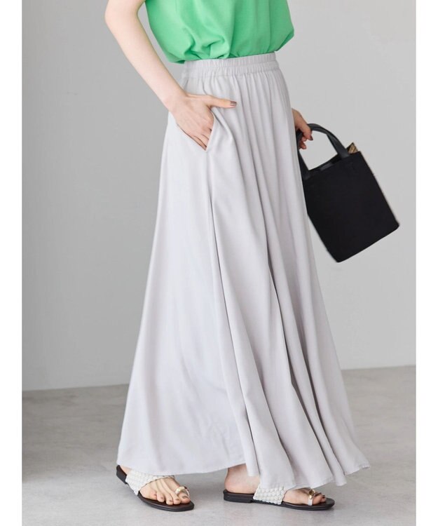 AMERICAN HOLIC サラックールギャザースカート Light Gray