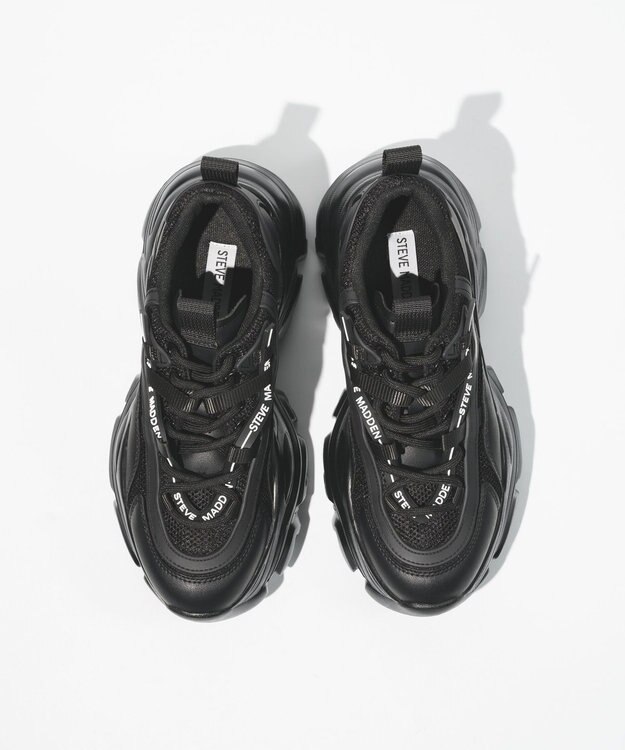 STEVE MADDEN RECOUPE-M-RS 厚底ボリュームスニーカー ブラックブラック