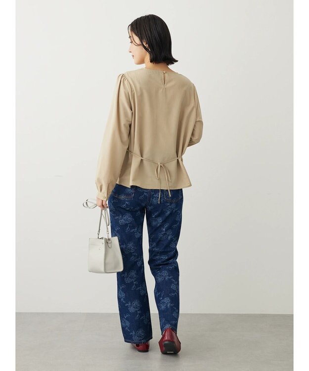 Green Parks レイヤード風ビスチェブラウス Beige