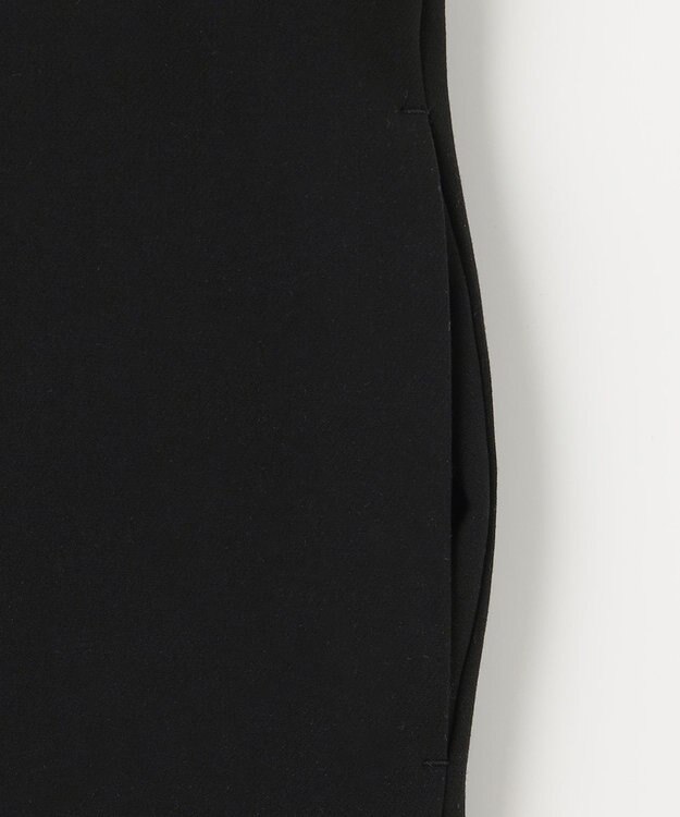 UNFILO L 【洗える/ストレッチ/シワになりにくい】ストレッチダブルクロス ブラック