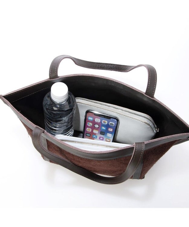 UNBILLION ペルケ perche / 撥水リバーシブルトートS ブラウン