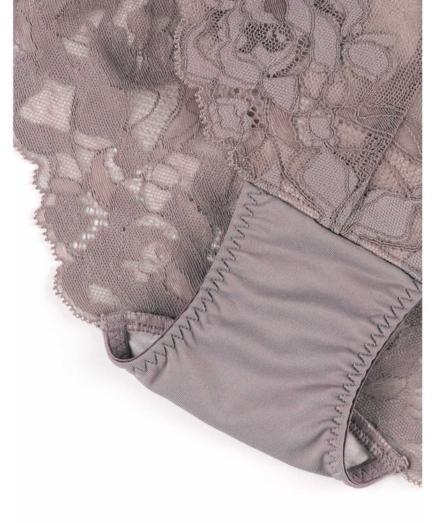 une nana cool リボンブラレース　総レースショーツ ブラウン