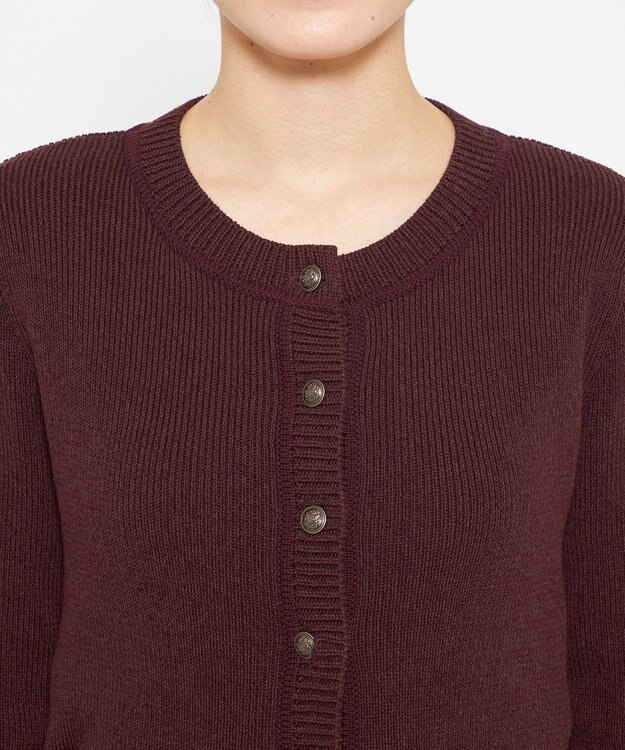 uncrave 【モデル村岡美里さん × uncrave STANDARD】ニットジャケット ボルドー