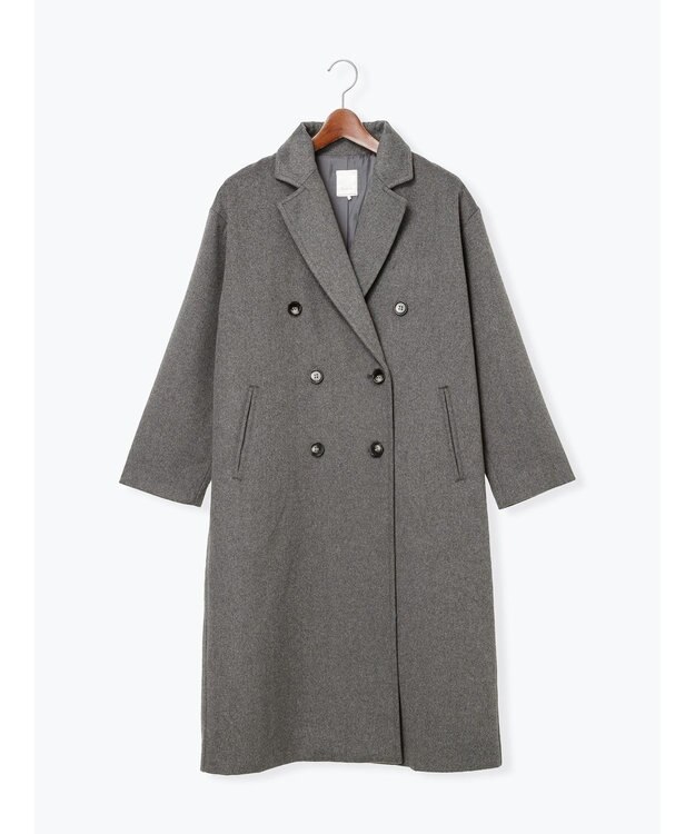 Te chichi チェスターコート チャコールグレー