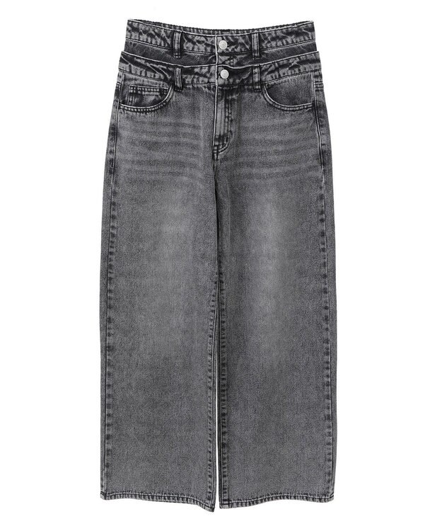 Green Parks ・ＥＬＥＮＣＡＲＥ　ＤＵＥ　Ｗウエストデニムパンツ Light Indigo