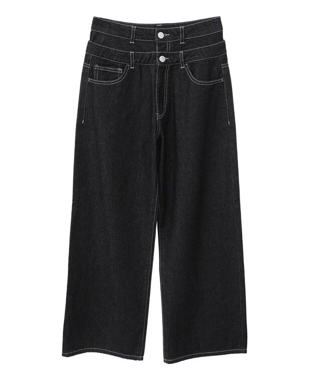 Green Parks ・ＥＬＥＮＣＡＲＥ　ＤＵＥ　Ｗウエストデニムパンツ Light Indigo