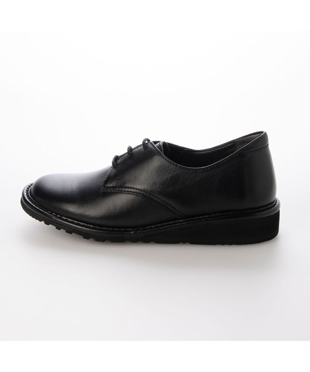 ing <ing>【サスティナブル】レースアップスリッポン ブラック