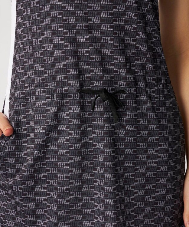 FILA GOLF／marie claire 【Marie claire sports】ロゴ柄ハーフジップチュニック ブラック