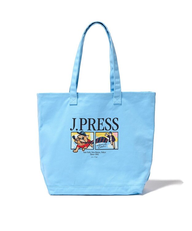 J.PRESS MEN 【AaronChang】【UNISEX】コットンキャンバス トートバッグ サックスブルー系