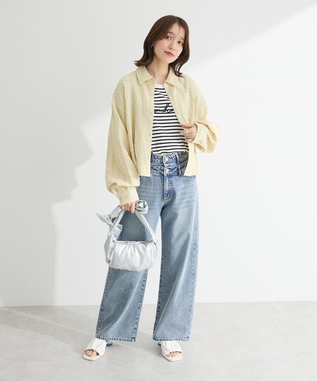 Green Parks ・ＥＬＥＮＣＡＲＥ　ＤＵＥ　Ｗウエストデニムパンツ Light Indigo