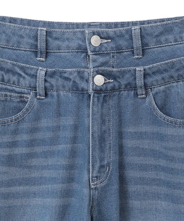 Green Parks ・ＥＬＥＮＣＡＲＥ　ＤＵＥ　Ｗウエストデニムパンツ Light Indigo