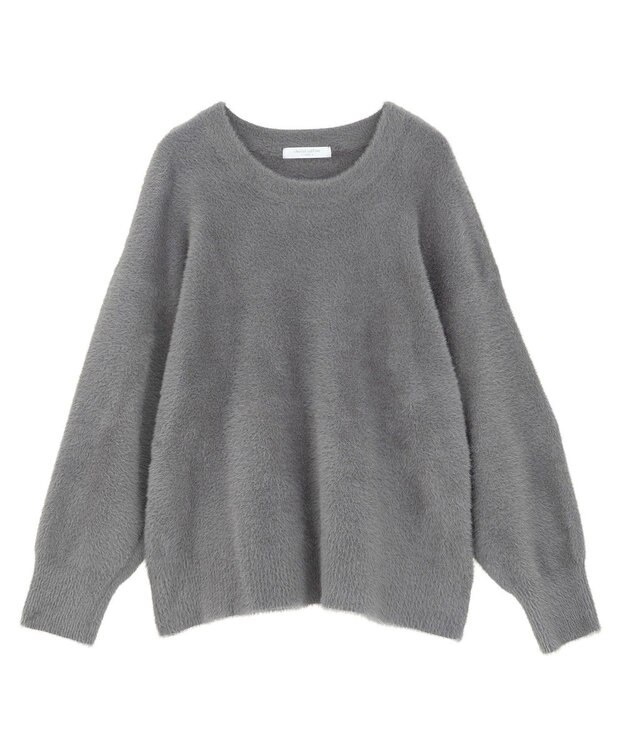 Green Parks シャギークルーネックニットプルオーバー Gray
