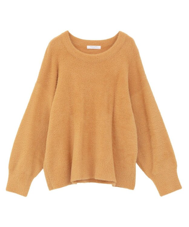 Green Parks シャギークルーネックニットプルオーバー Orange