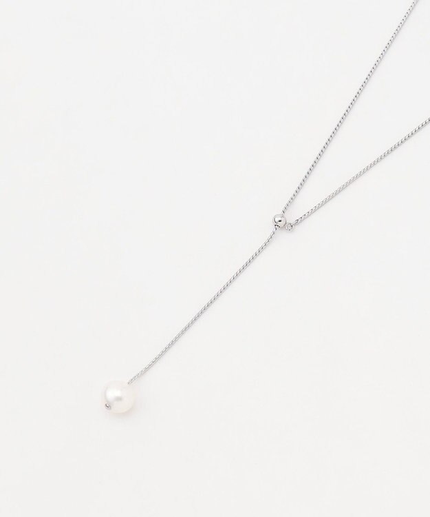 23区 1粒パール ラリエット ネックレス シルバー系