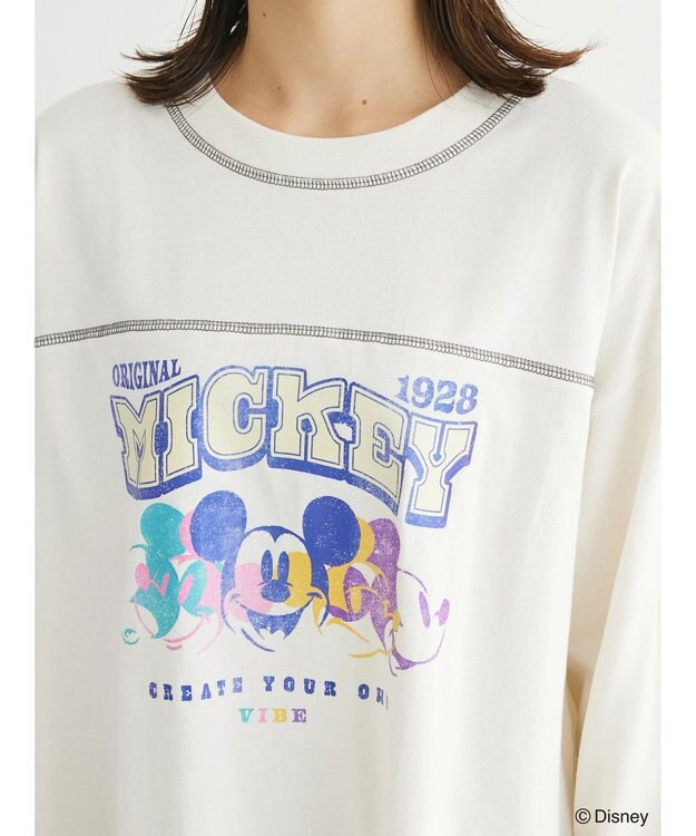 Green Parks Ｄｉｓｎｅｙ／配色ステッチチュニック Ivory