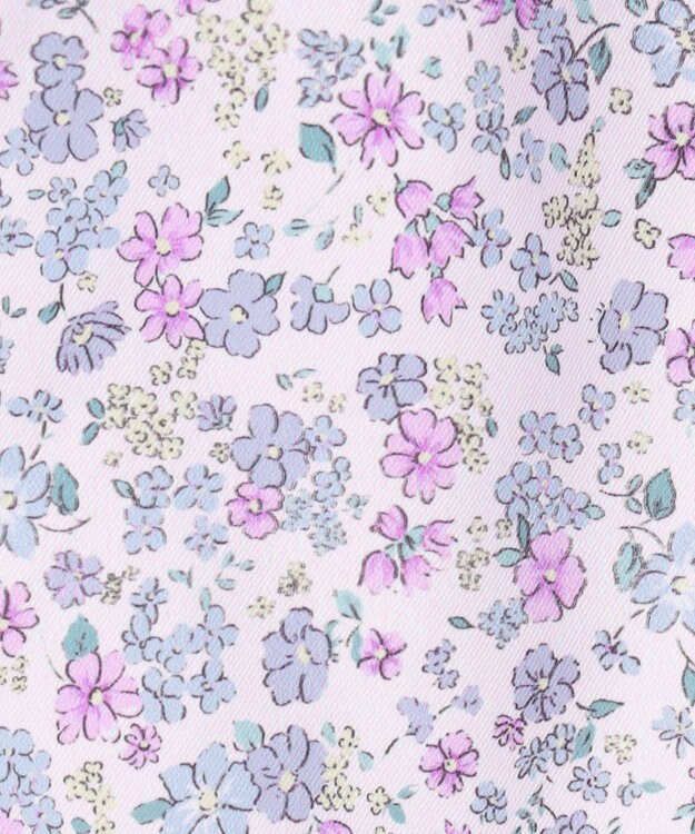 ANY KIDS 裾スカラップ ショートパンツ ラベンダー×花柄