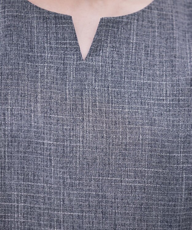 Tiaclasse L 【洗える】プリーツワンピース ネイビー