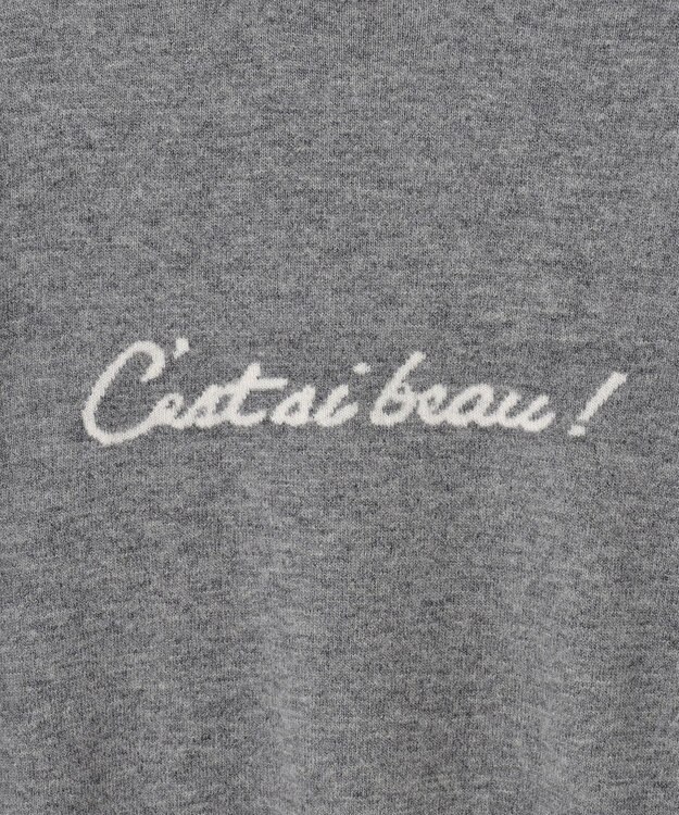 23区 S 【洗える】レターロゴ ニット ライトグレー系