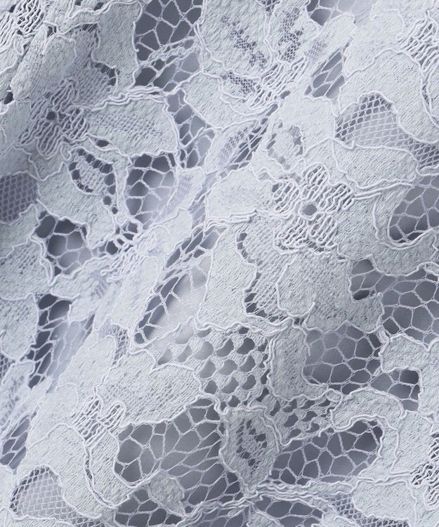 23区 L 【APPLAUDIR】ラッセルフラワーレース ドレス ライトグレー系