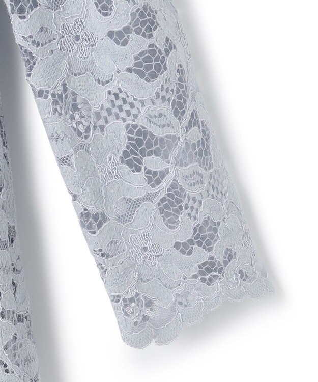 23区 L 【APPLAUDIR】ラッセルフラワーレース ドレス ライトグレー系