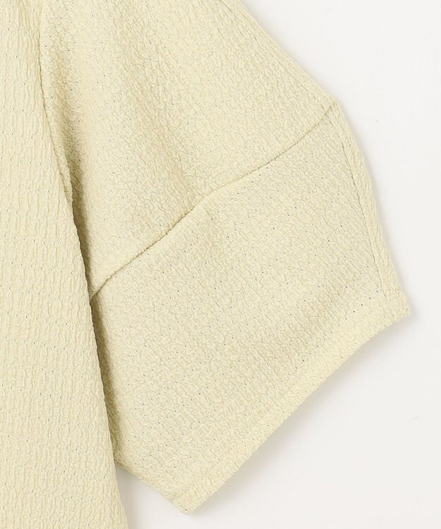 ANY シャーリングランタンスリーブトップス アップルグリーン