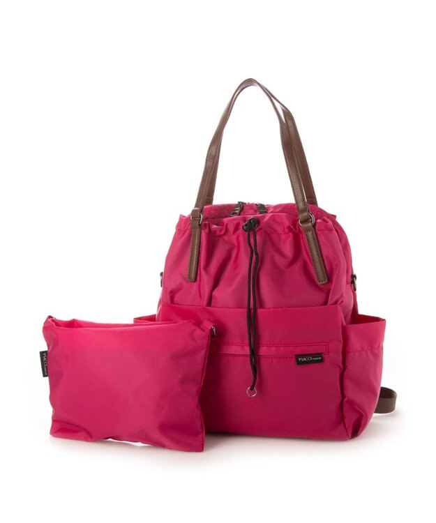 Y'SACCS 【Y’SACCS vous et】ポーチ付き4WAYリュック ピンク
