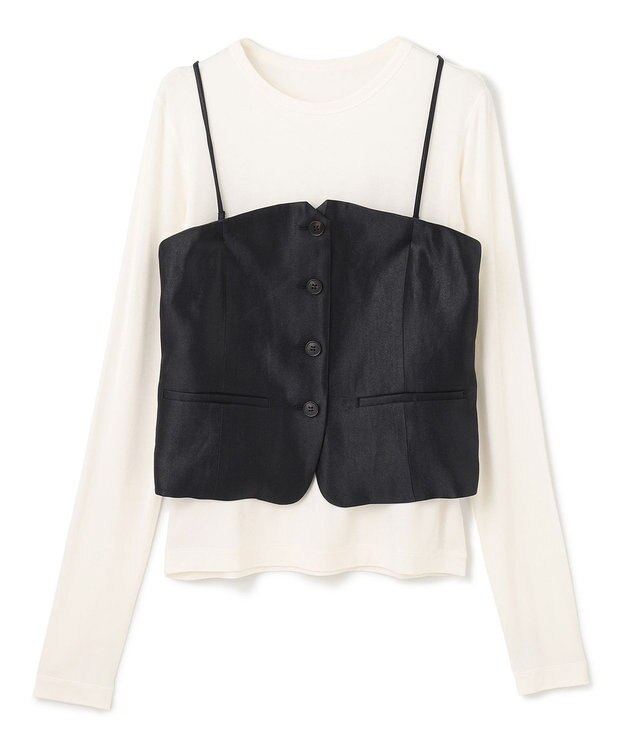 UNFILO 【STORY×UNFILOコラボ】ビスチェセットアップ 3点セット チャコール