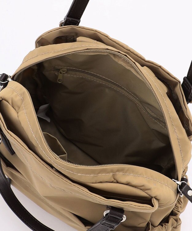 LA BAGAGERIE 【MONICA】ポーチ付き4WAYリュックサック ベージュ