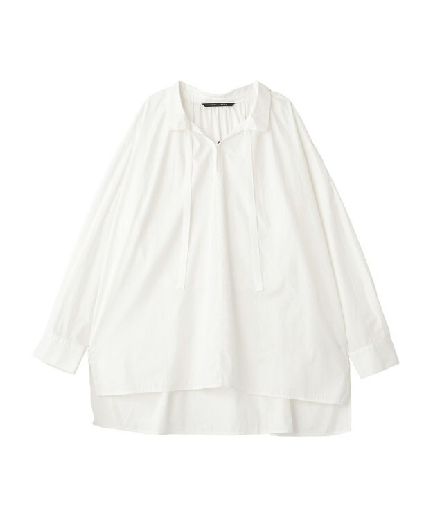 YECCA VECCA タイプライタースキッパーオーバーシャツ Off White