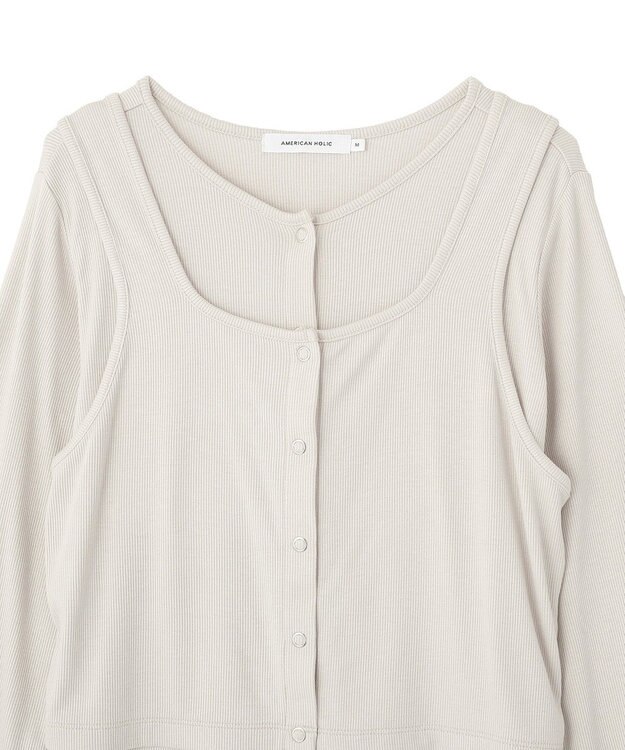 AMERICAN HOLIC 【2点セット】カーディガン+タンクトップ Ivory