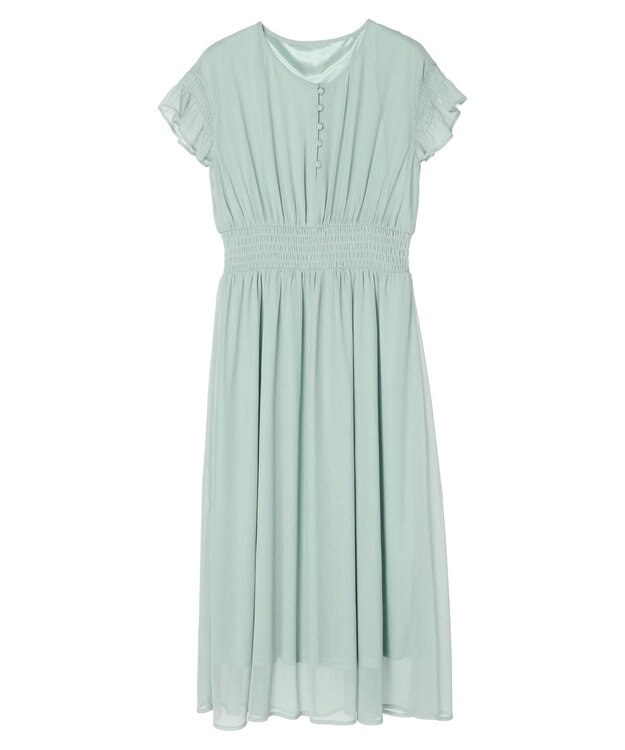 earth music&ecology シャーリングワンピース Black