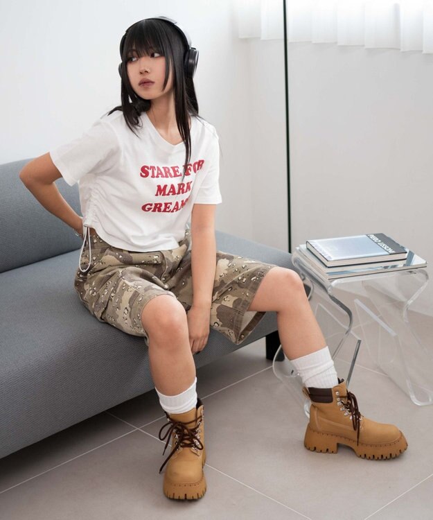 WEGO グラフィックドロストショートT 柄5