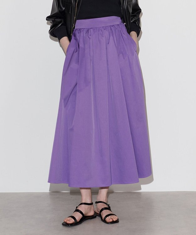 NAVE 【Nave　洗える】バイオツイル スカート ライラック系