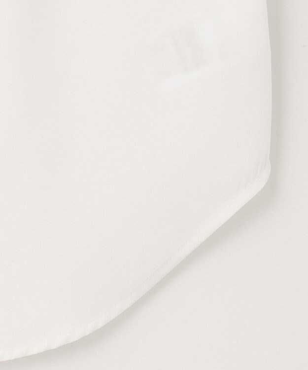 ANY 【洗える】異素材コンビ レイヤードトップス ブラック×ホワイト