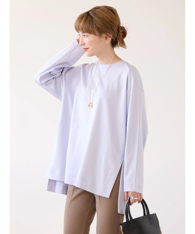 AMERICAN HOLIC サイドスリットカットチュニック Off White