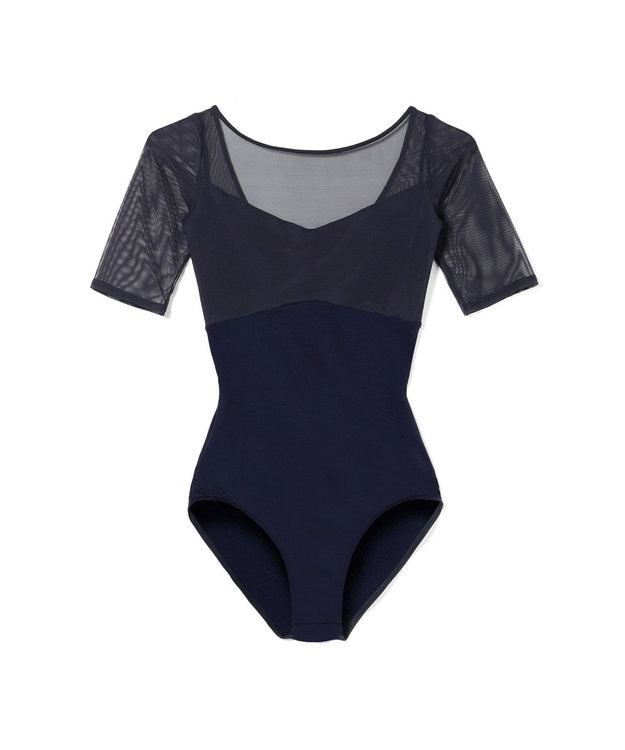 Chacott 5分袖レオタード ヴァイオレット