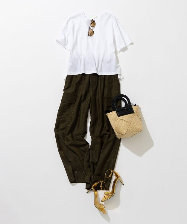 23区 VIOLAｄORO アバカ メッシュ  2WAY バケットバッグ ブラック系