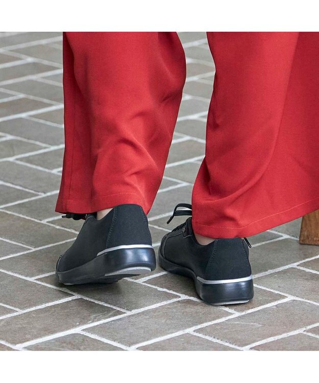 ing <ing>晴雨兼用スポーツスニーカー ブラック