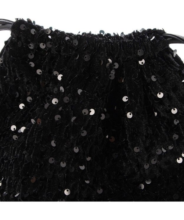 UNBILLION cachecache ベルベットスパンコールドロストバッグ ブラック