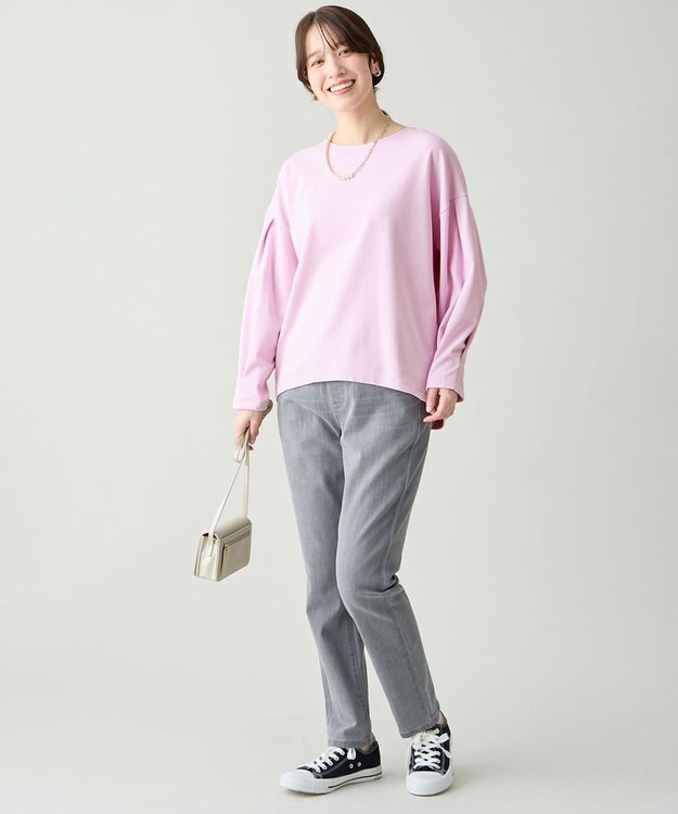 ANY タックスリーブプルオーバー ピンク