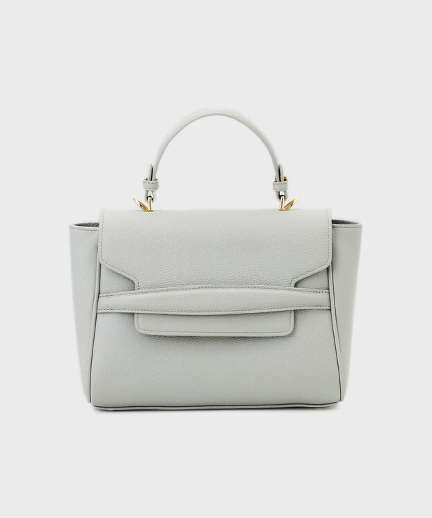 GRACE CONTINENTAL フラップショルダーバッグ ライトグレー