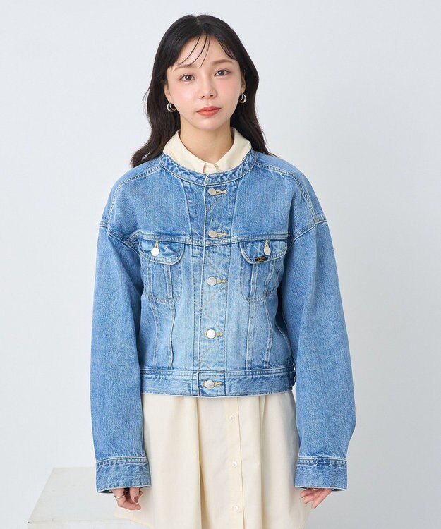 earth music&ecology Ｌｅｅ　×　ｅ．ｍ．ａ．ｅ．　ライダースジャケット Indigo