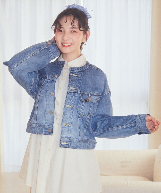 earth music&ecology Ｌｅｅ　×　ｅ．ｍ．ａ．ｅ．　ライダースジャケット Indigo