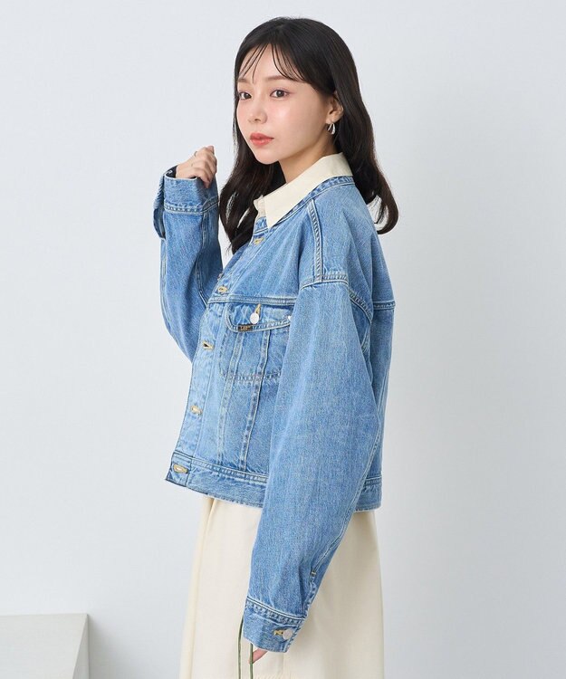 earth music&ecology Ｌｅｅ　×　ｅ．ｍ．ａ．ｅ．　ライダースジャケット Indigo