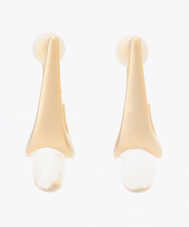 自由区 【カタログ掲載・WEB限定】クリアポイント イヤリング マットゴールド