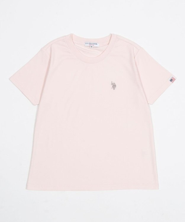 WEGO 【SMLサイズ展開】U.S. POLO ASSN.別注コンパクトTシャツ ライトピンク